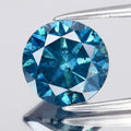 2.29ct Round Brilliant Natural Treated Fancy Vivid Blue Diamond SI2 Africa