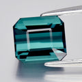 1.88ct IF Octagon Natural Bluish Green Tourmaline - Unheated, Mozambique Gem — view 1