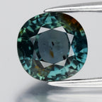 2.06ct 7.2x7mm Cushion Natural Bluish Green Sapphire - Unheated, Tanzania Gem — view 1