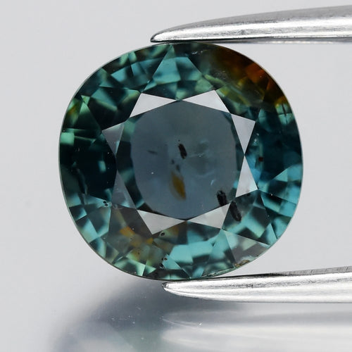 2.06ct 7.2x7mm Cushion Natural Bluish Green Sapphire - Unheated, Tanzania Gem — view 1