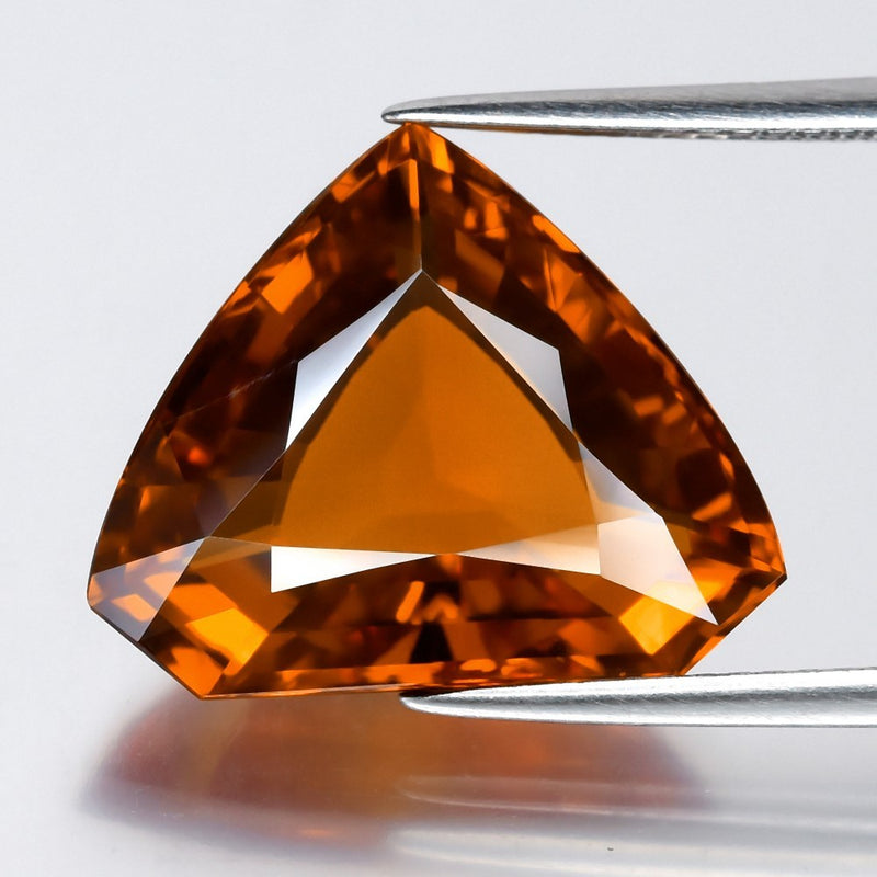 IF Clean! 12.03ct 17x14mm Fancy Natural Orange Yellow Sapphire - Thailand Gem