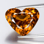 Twinkling! 10.20ct 15x12.5mm VVS Heart Natural Yellow Sapphire - Thailand