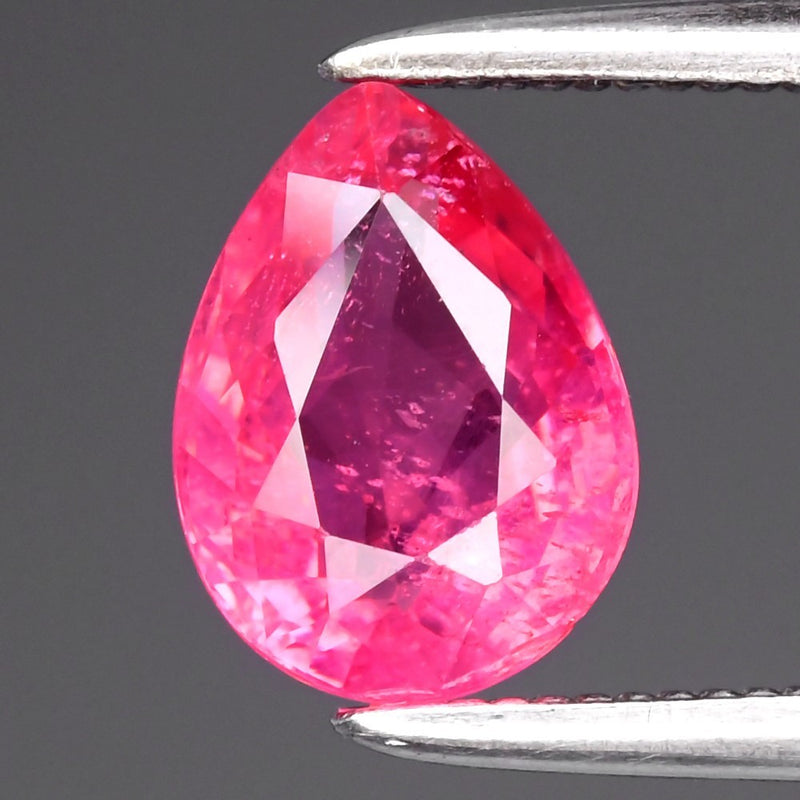 GLC CERTIFIED 1.11ct Pear Natural Pink Spinel - Burma Gemstone