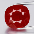 9.51ct 12.5x11.8mm Cushion Pinkish Orange Sapphire - Elegant, Africa Gemstone