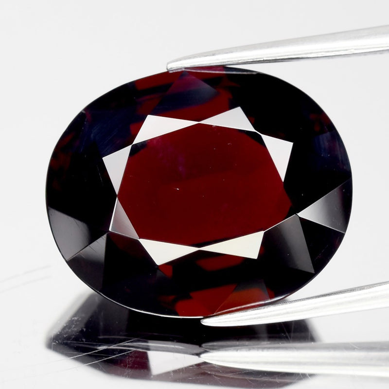 Big! 13.64ct VVS Oval Natural Purplish Red Rhodolite Garnet - Africa Gemstone