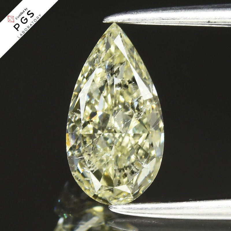 PGS CERTIFIED 1.01ct Pear Brilliant Natural Untreated Diamond L/I1 -Very Rare