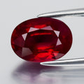 2.06ct 8.5x6.3mm Oval Natural Purplish Red Burmese Ruby - Heated Only No Glass