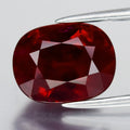 4.13ct 10x7.7mm Oval Natural Purplish Red Ruby - Heated, Tanzania Gemstone