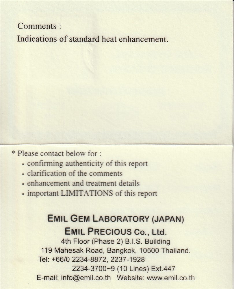 EMIL Certified Big 6.13ct VVS Oval Natural Blue Sapphire - Heated Thailand Gem — view 5