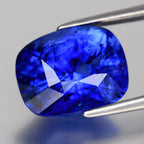 EMIL Certified Heated 6.06ct Cushion Natural Violetish Blue Sapphire Sri-Lanka — view 2