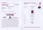 Laboratory report for GFCO CERTIFIED 0.57ct VS Hexagon Natural Pigeon Blood Red Ruby - Heated, Burma