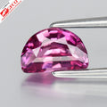 GFCO CERTIFIED 0.97ct VS Semi Cercle Natural Pink Sapphire - Heated, Sri Lanka — view 1