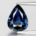 2.05ct 9x6.8mm IF Pear Natural Green Blue Sapphire - Heated, Thailand Gem — view 1