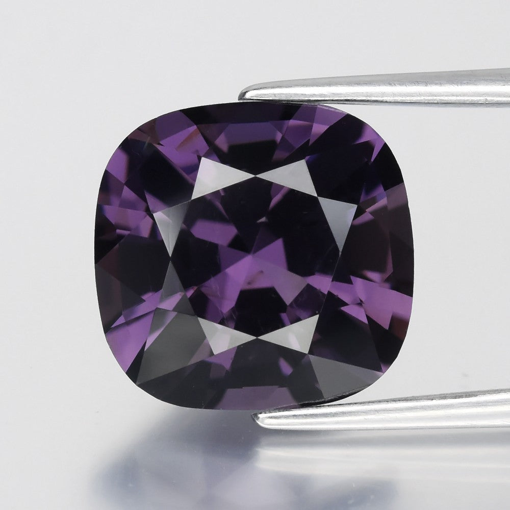 5.81ct 11.3x10.8mm VS Cushion Natural Imperial Purple Spinel - Burma Gemstone