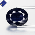 IGL CERTIFIED 8.66ct Oval Natural Dark Blue Sapphire - Heated, Thailand Gem — view 1