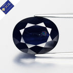 IGL CERTIFIED 8.66ct Oval Natural Dark Blue Sapphire - Heated, Thailand Gem — view 1