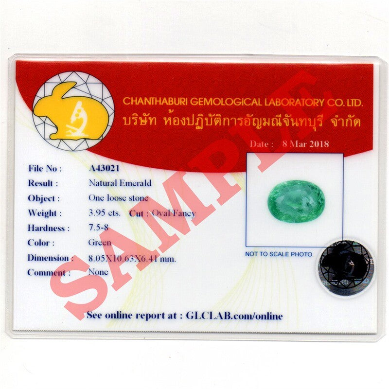 GLC Chanthaburi Gemological Laboratory Brief Report With Photo x10 (service) — view 4