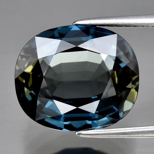 Big! 5.73ct 12x10.3mm IF Clean Oval Natural Teal Sapphire AustraliaGemstone
