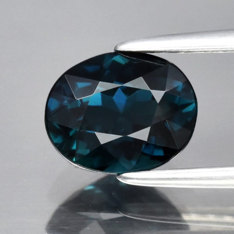 CERTIFICATE Incl.*Super IF Clean 1.01ct Oval Natural Blue Indicolite Tourmaline