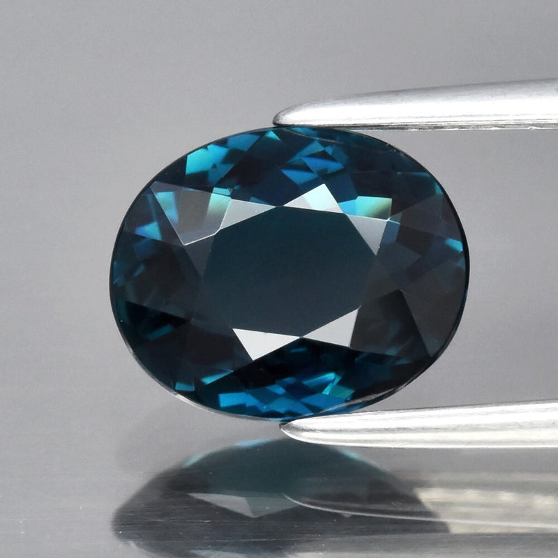 CERTIFICATE Incl.*1.19ct IF Oval Natural Greenish Blue Indicolite Tourmaline