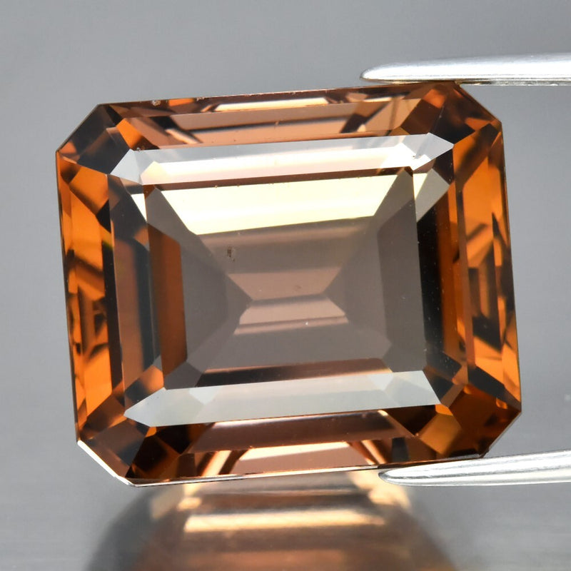 Big! 17.06ct 15.2x13mm VS Octagon Natural Greenish Yellow Tourmaline, Dazzling