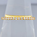 Natural Diamond Ring in 18K YELLOW GOLD 0.16ct t.w 16pcs E/VVS Diamond — view 1