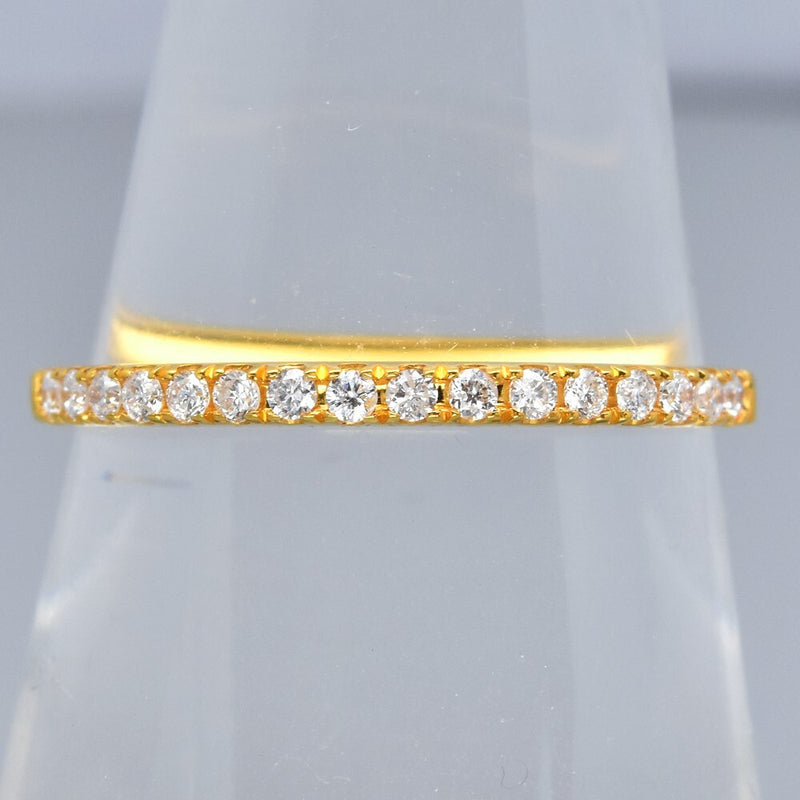 Natural Diamond Ring in 18K YELLOW GOLD 0.16ct t.w 16pcs E/VVS Diamond