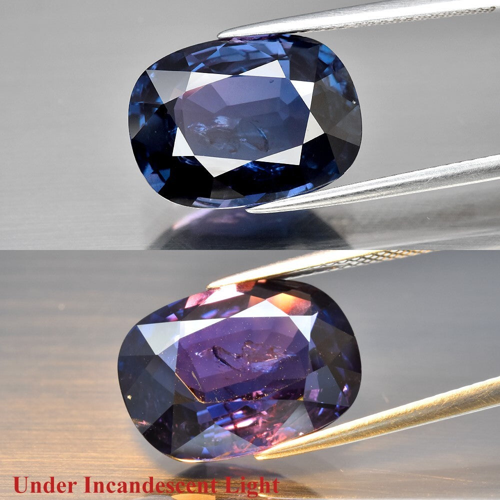 TGL CERTIFICATE Incl.* Big 10.00ct Oval Natural Unheated Color Change Sapphire