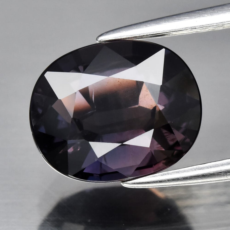 2.95ct 9.3x7.6mm Oval Multi-Color Sapphire Gemstone Unheated Africa, Rare!