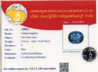 Laboratory report for CERTIFICATE Incl.* 2.44ct Oval Unheated Blue Sapphire Gemstone, Africa