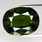 7.27ct 14x10.8mm VS Oval Natural Green Sapphire - Deep Hue Thailand Gemstone