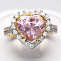Natural Tourmaline &amp; Diamond Ring in 20K SOLID YELLOW GOLD 0.56ct E/VVS Dia