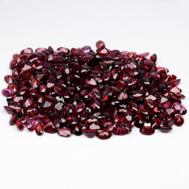 418pcs Lot 224.40ct t.w VS-IF Oval Natural Rhodolite Garnet &amp; Garnet Gemstone