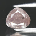 0.80ct 5.7x5mm Pear Natural Untreated Fancy Pinkish Brown Diamond I2 — view 1
