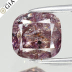 GIA CERTIFIED 1.25ct Cushion Natural Untreated Fancy Brown Pink Diamond I2