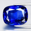 3.57ct Cushion Natural Royal Bright Blue Sapphire - Heated, Elegant Gemstone