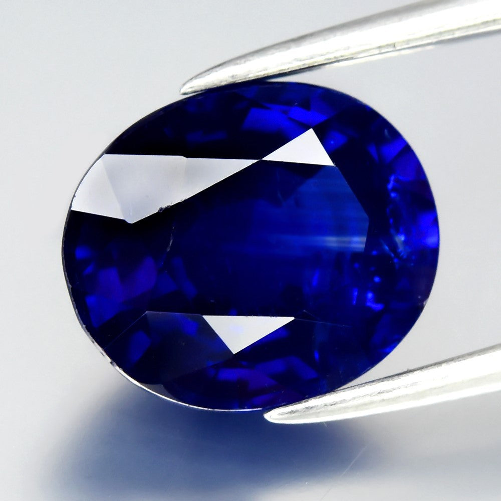 3.05ct Oval Natural Majestic Velvet Blue Sapphire - Heated, Ceylon Gemstone — view 2