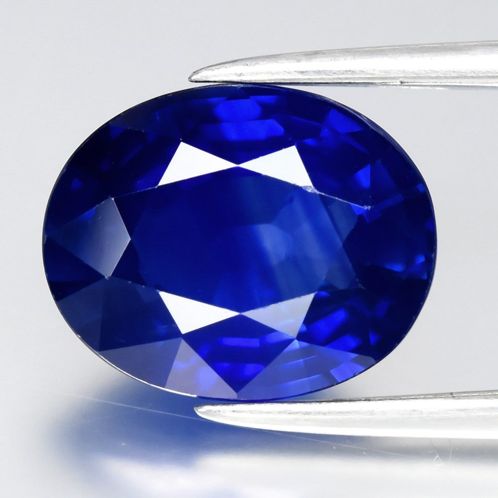3.09ct VS Oval Natural Velvet Radiant Blue Sapphire - Heated, Prestige Gem