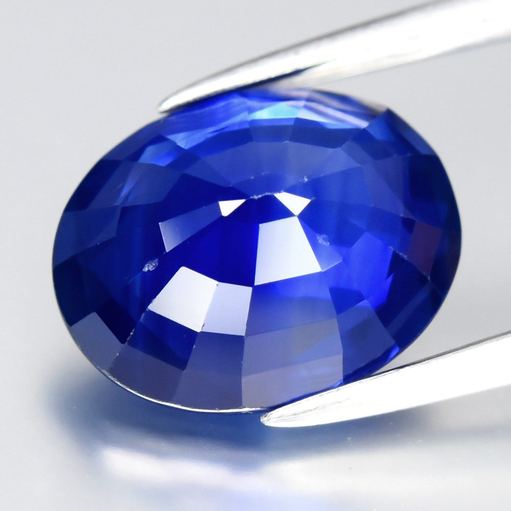3.09ct VS Oval Natural Velvet Radiant Blue Sapphire - Heated, Prestige Gem — view 3