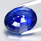 3.09ct VS Oval Natural Velvet Radiant Blue Sapphire - Heated, Prestige Gem — view 3