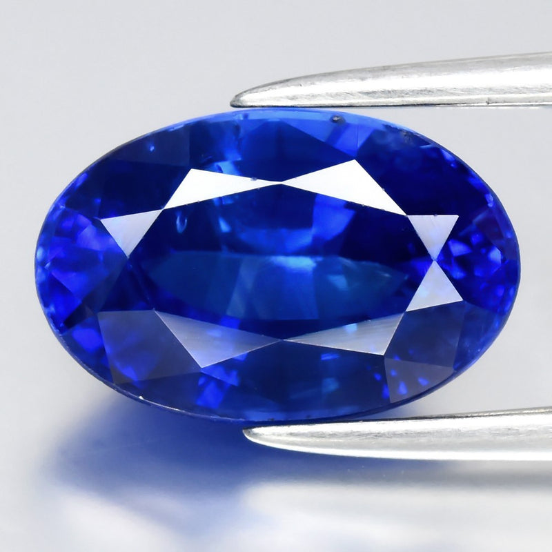 2.74ct Oval Natural Cornflower Royal Blue Sapphire - Heated, Excellent Gem