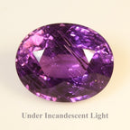 GLC CERTIFIED 4.33ct Oval Natural Color Change Sapphire - Unheated, Africa Gem