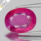 GLC CERTIFIED 2.09ct Oval Natural Pink Sapphire - Heated, Mozambique Gemstone