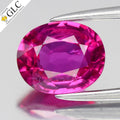 GLC CERTIFIED 1.43ct Oval Natural Pink Sapphire - Heated, Mozambique Gemstone