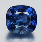 4.25ct 9.2x8.4mm Cushion Natural Deep Royal Blue Sapphire - Unheated, Burma