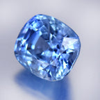 3.55ct 8.7x7.6mm Cushion Natural Blue Sapphire - Unheated, Burma Gemstone