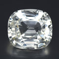 5.51ct VVS Cushion Natural White Sapphire - Unheated, High Clarity Sparkle
