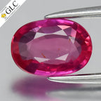GLC CERTIFIED 1.03ct VVS Oval Natural Pink Sapphire - Unheated Mozambique Gem — view 1