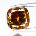 2.11ct Cushion Natural Untreated Fancy Deep Reddish Orange Diamond SI1
