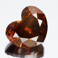 1.94ct 7.77x6.66mm Heart Natural Treated Fancy Reddish Orange Diamond SI2